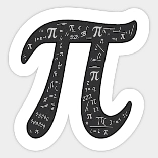 Pi Symbol, Perfect for Math Geeks and Pi Enthusiasts Sticker